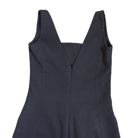 Dolce & Gabbana Black Stretch Midi Scoop Neck Sleeveless Sheath Dress 24/38 - Picture 7 of 12